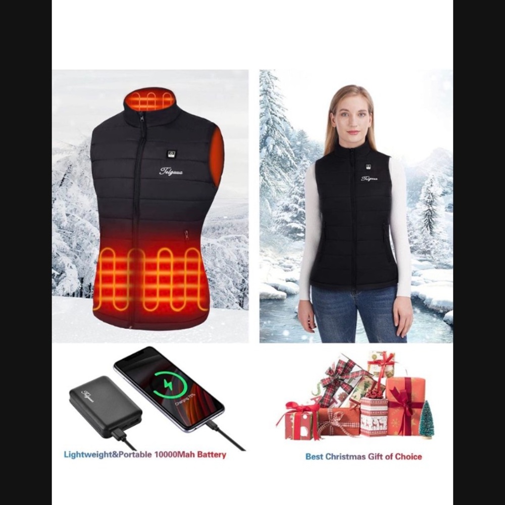 NWT Telguua Women’s Heated Vest With Battery Pack